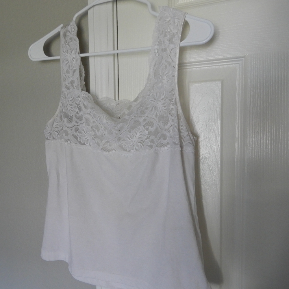 Lacey White Tank Top